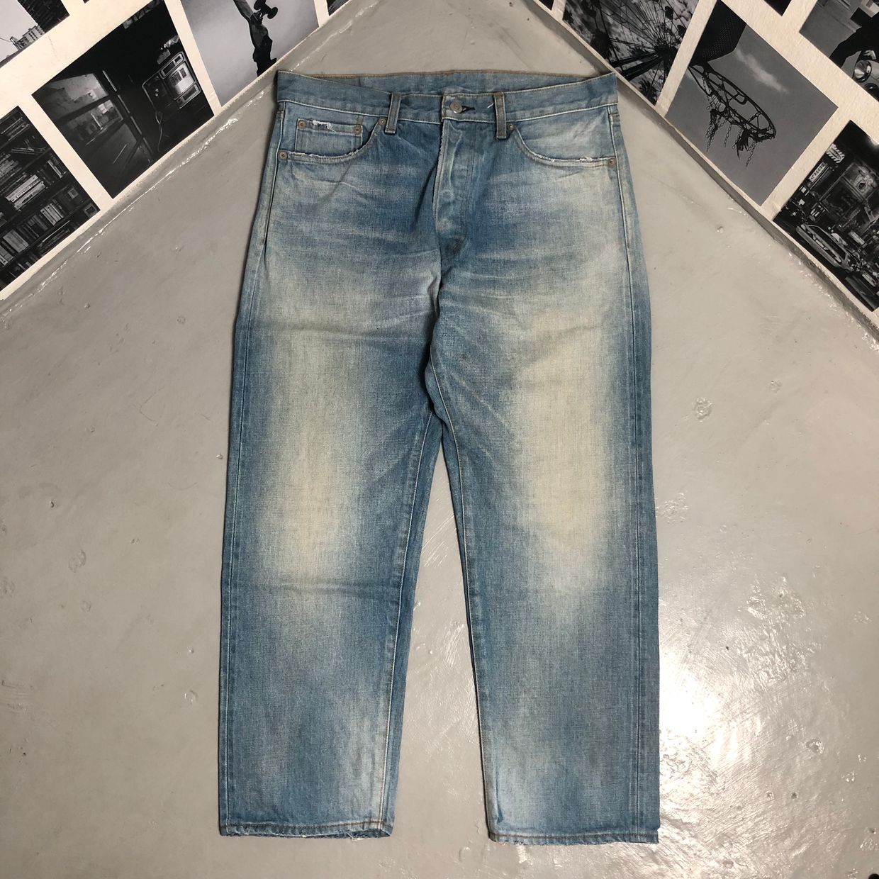 Vintage Jeans Pria blue, foto 2