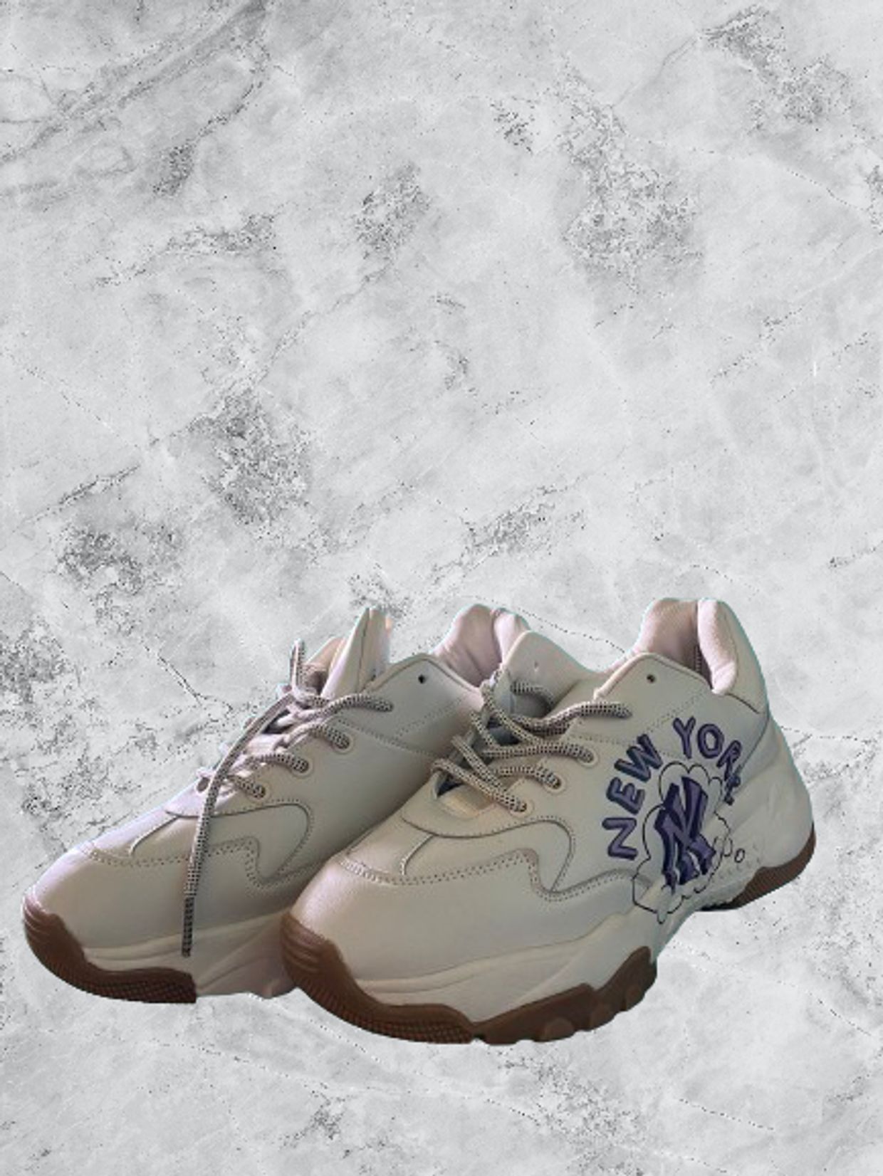 MLB Sportswear Casual Sneakers Pria purple white
