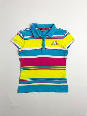 Y2k Kappa Polo Shirt Multicolor With Iconic Logo