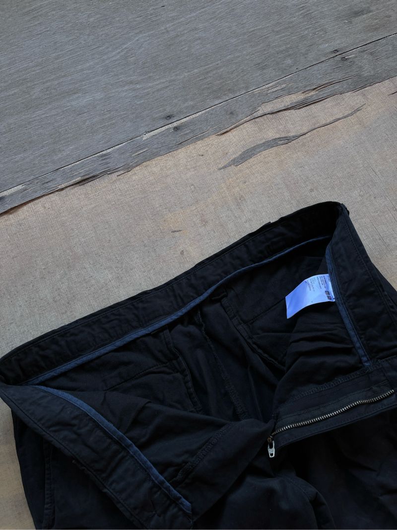 Shortpants Chino Uniqlo Black Second Original, foto 3