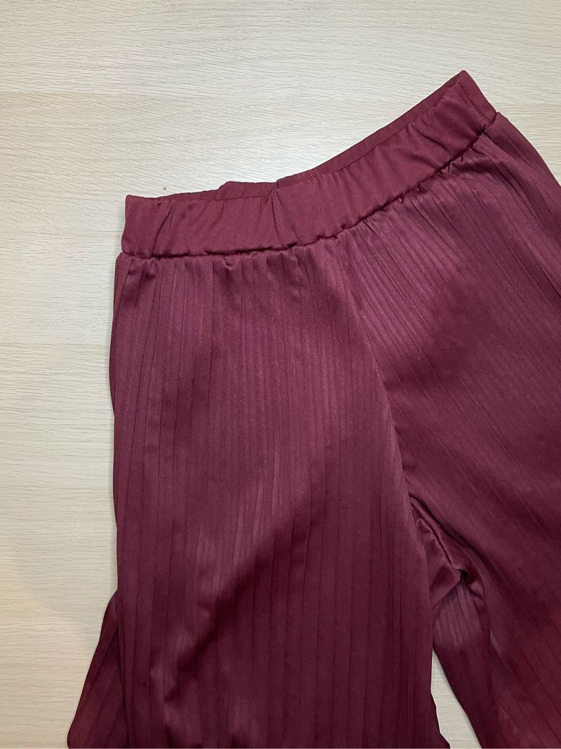 Maroon Plisket Pants, foto 3