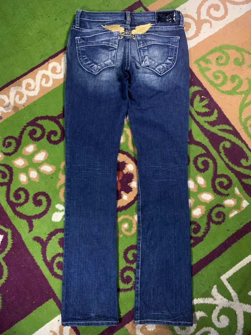 Robin's jeans back embroidery wings bootcut denim pants, foto 2