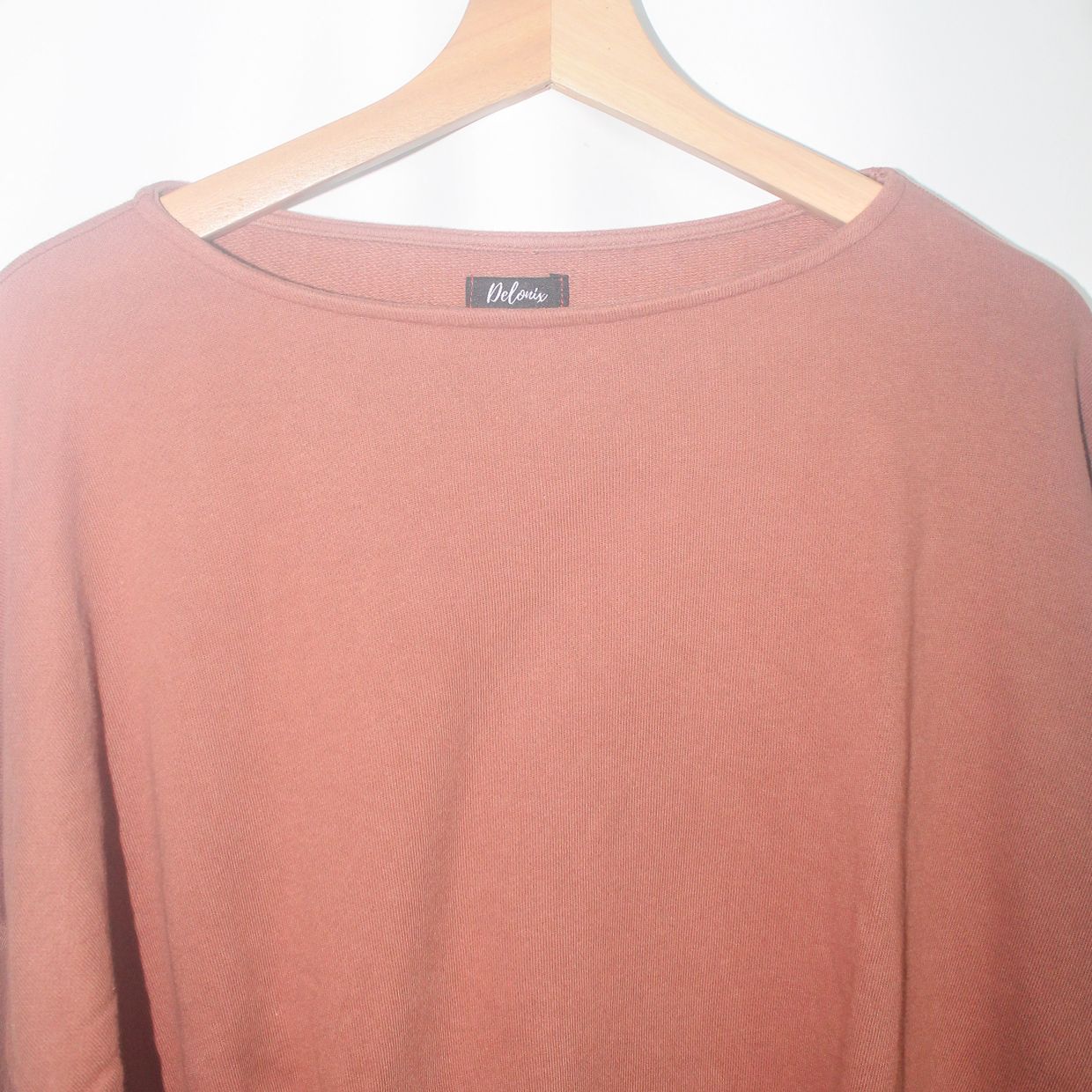 Delonix Oversized Sweater Top - Brown, foto 3