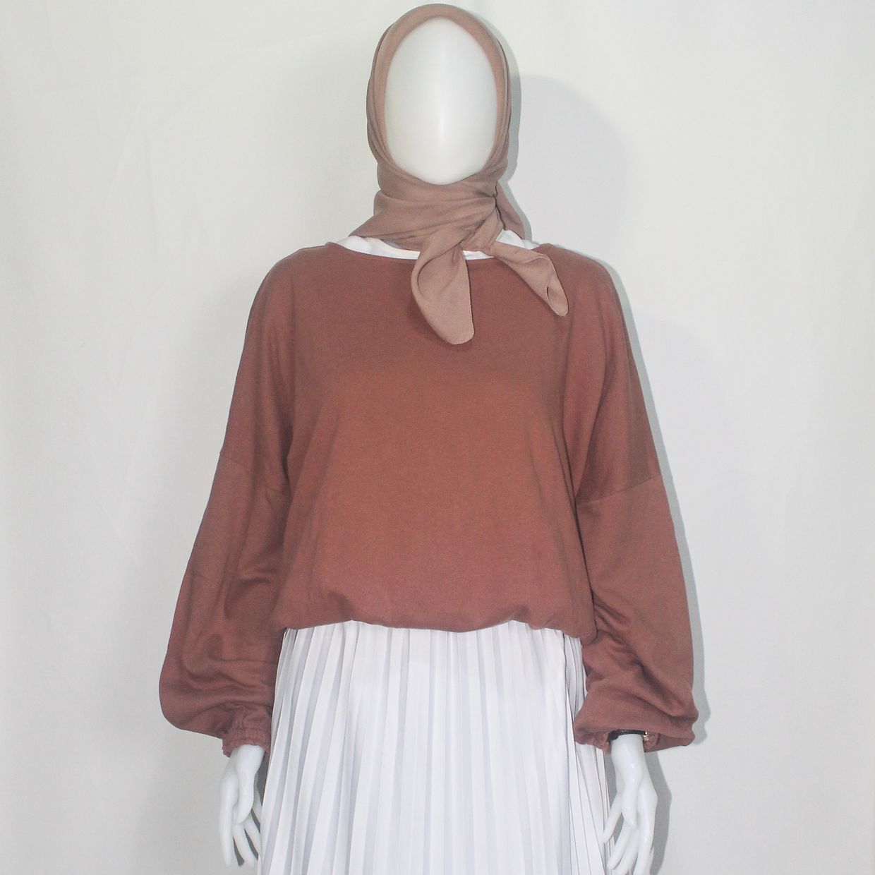 Delonix Oversized Sweater Top - Brown, foto 2
