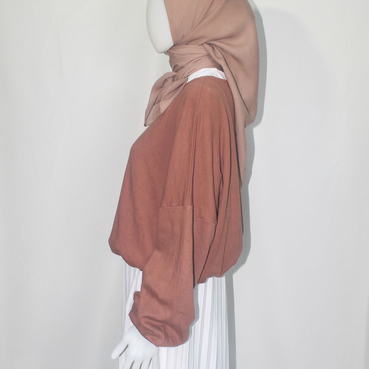 Delonix Oversized Sweater Top - Brown, foto 6