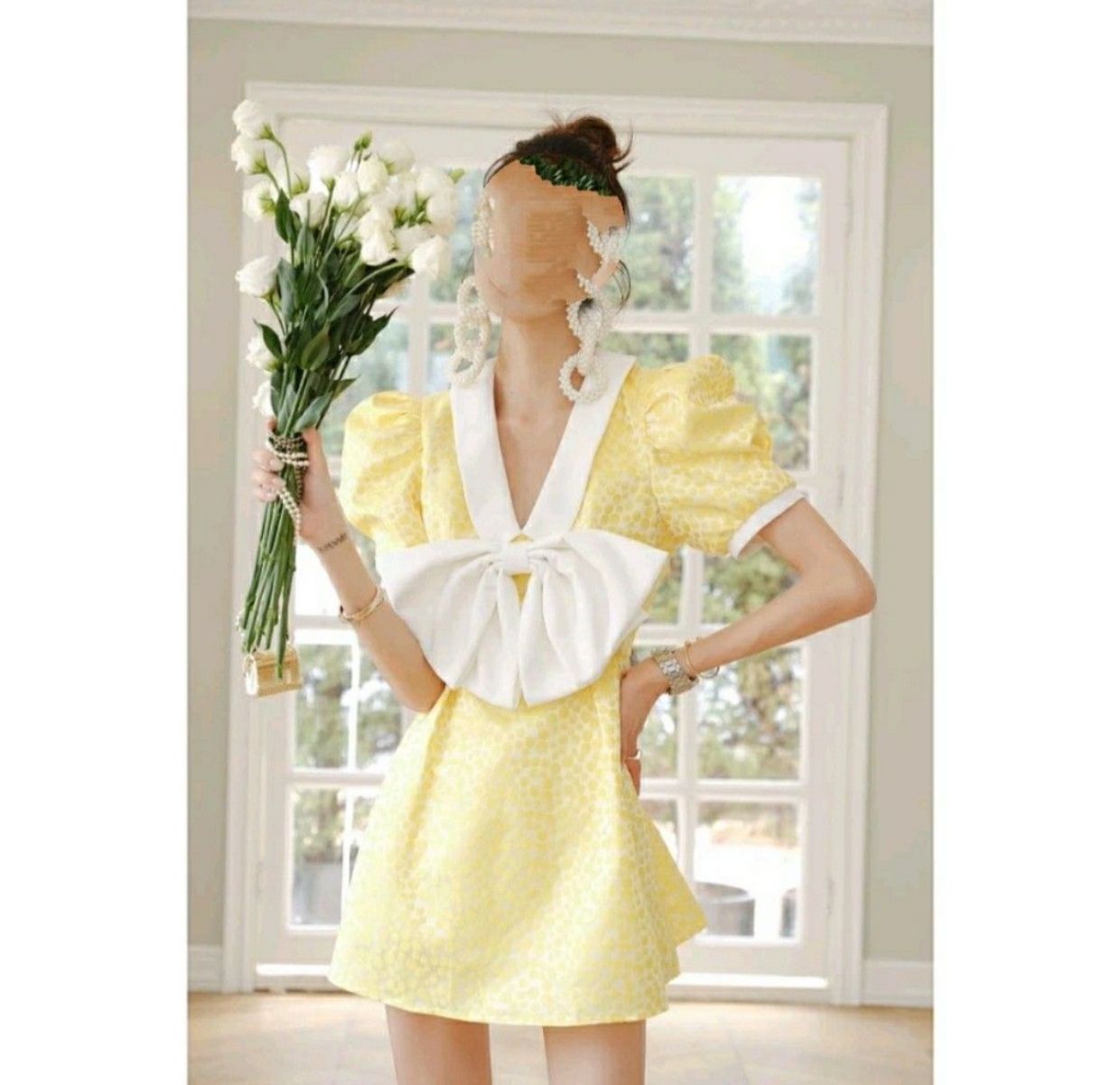 Coquette Summer dress Wanita yellow