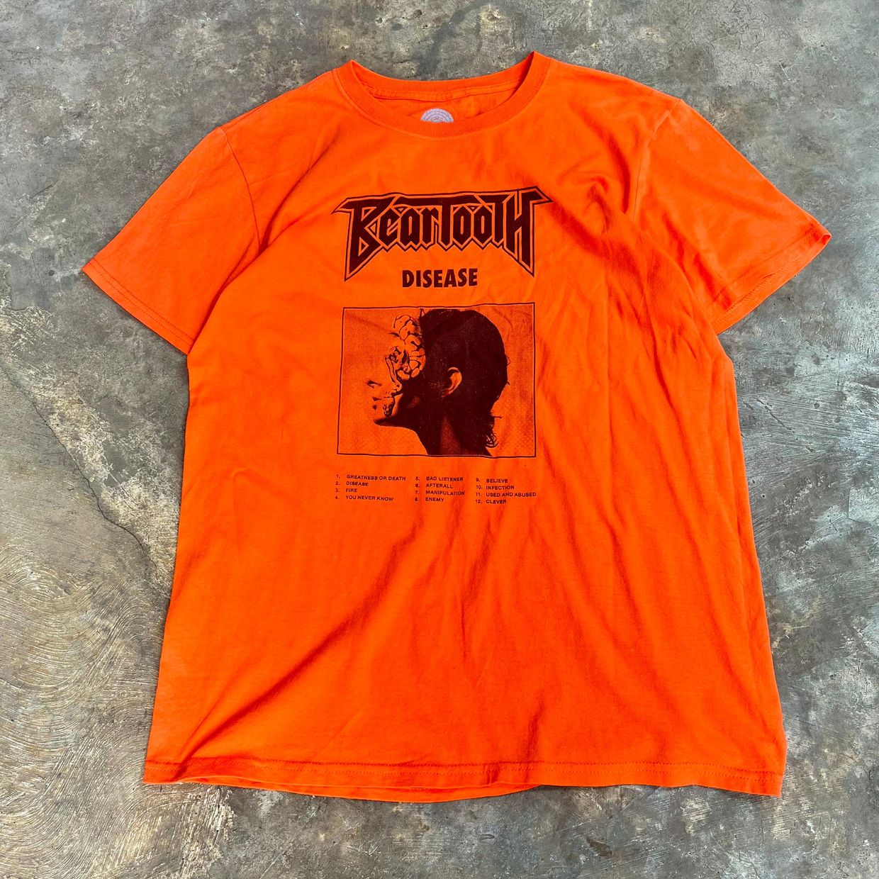 Streetwear Indie T-shirt Pria orange