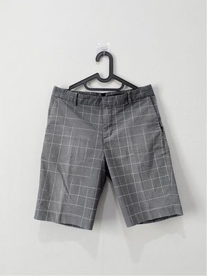 Nike Golf Shorts Chino Mens Dri-Fit Grey Tartan / Kotak2