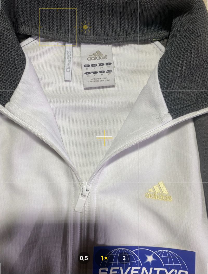 Tracktop Adidas Climalite White-Gray-Citrus, foto 7