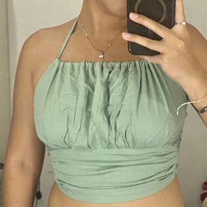 Tanktop Gurlbucket Sage Croptop Smoke