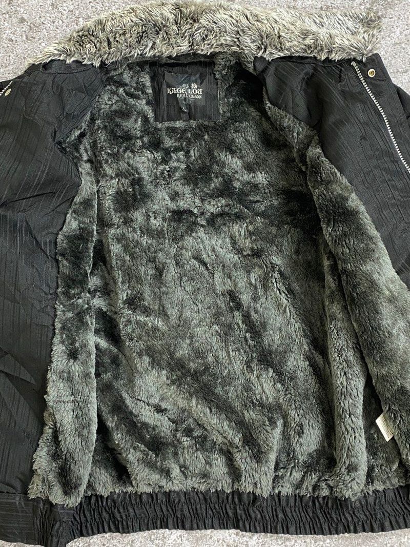 Kage lou zip fur jacket, foto 4