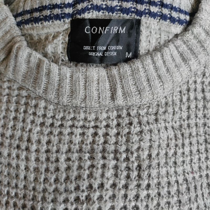 KNIT SWEATER WAFFLE by CONFIRM GRAY, foto 6