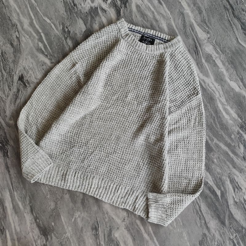 KNIT SWEATER WAFFLE by CONFIRM GRAY, foto 3