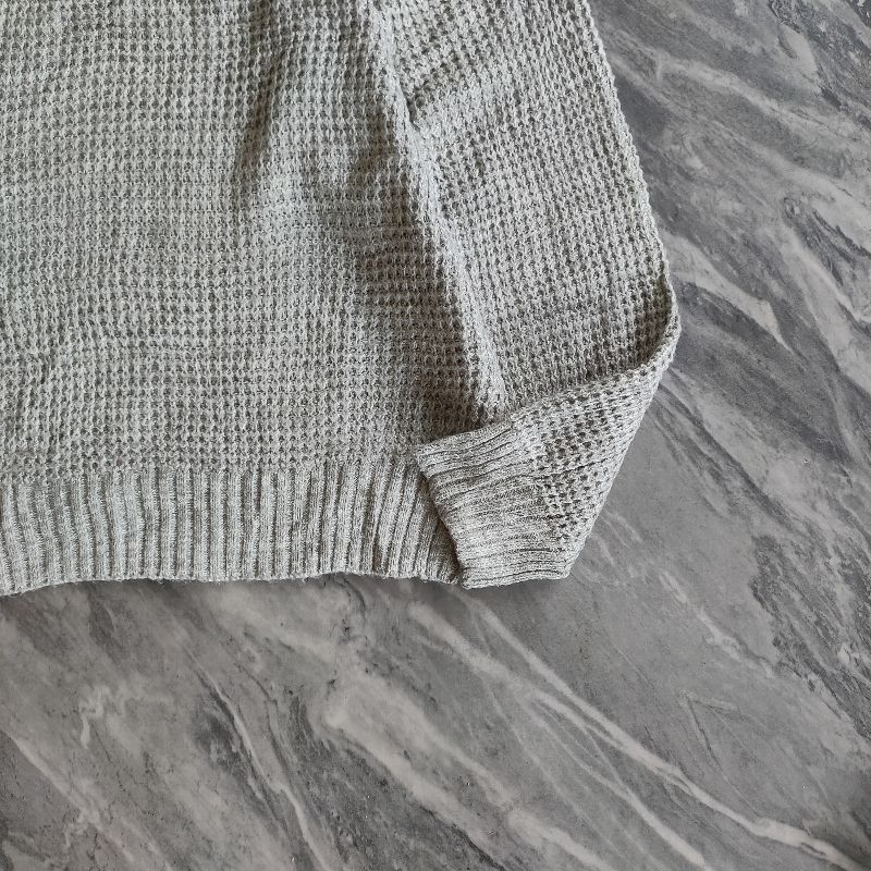 KNIT SWEATER WAFFLE by CONFIRM GRAY, foto 5
