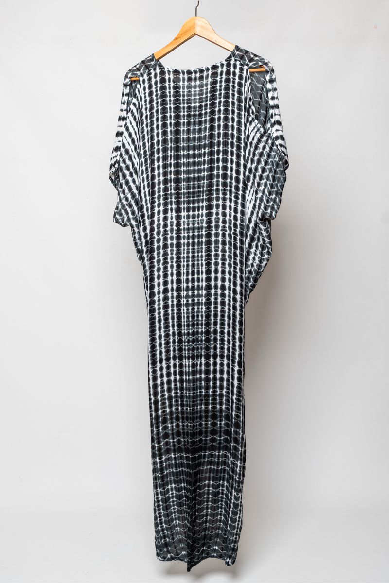 Batik Kaftan bali Hitam Putih, foto 2