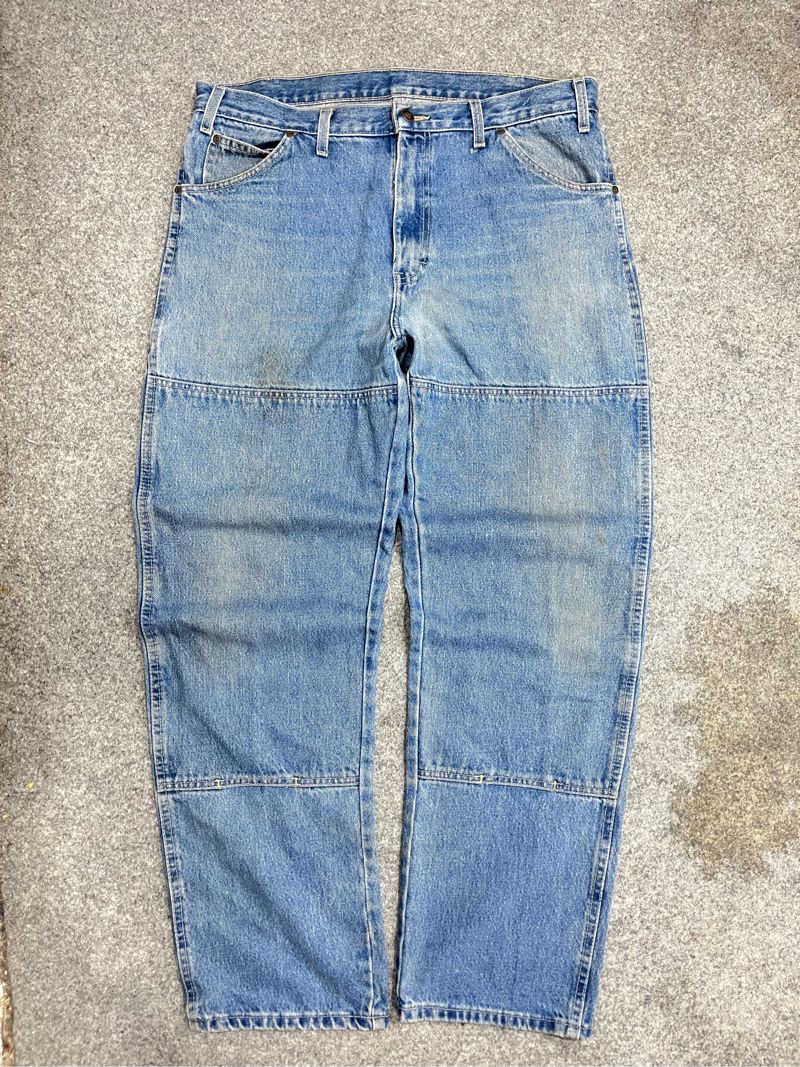 DICKIES DOUBLE KNEE WASHED DENIM JEANS, foto 4