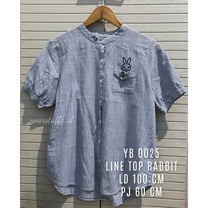 Blouse garis rabbit