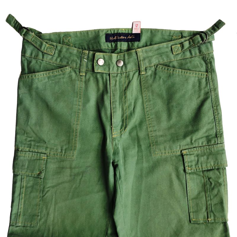 Vintage y2k green cargo pants, foto 4