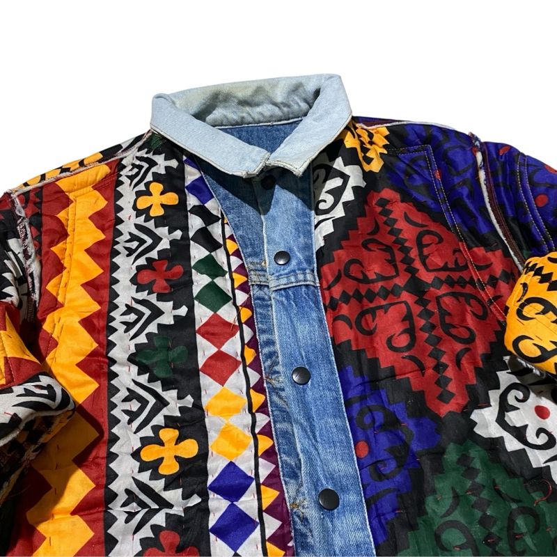 Rebuild by needles reversible denim jacket, foto 7