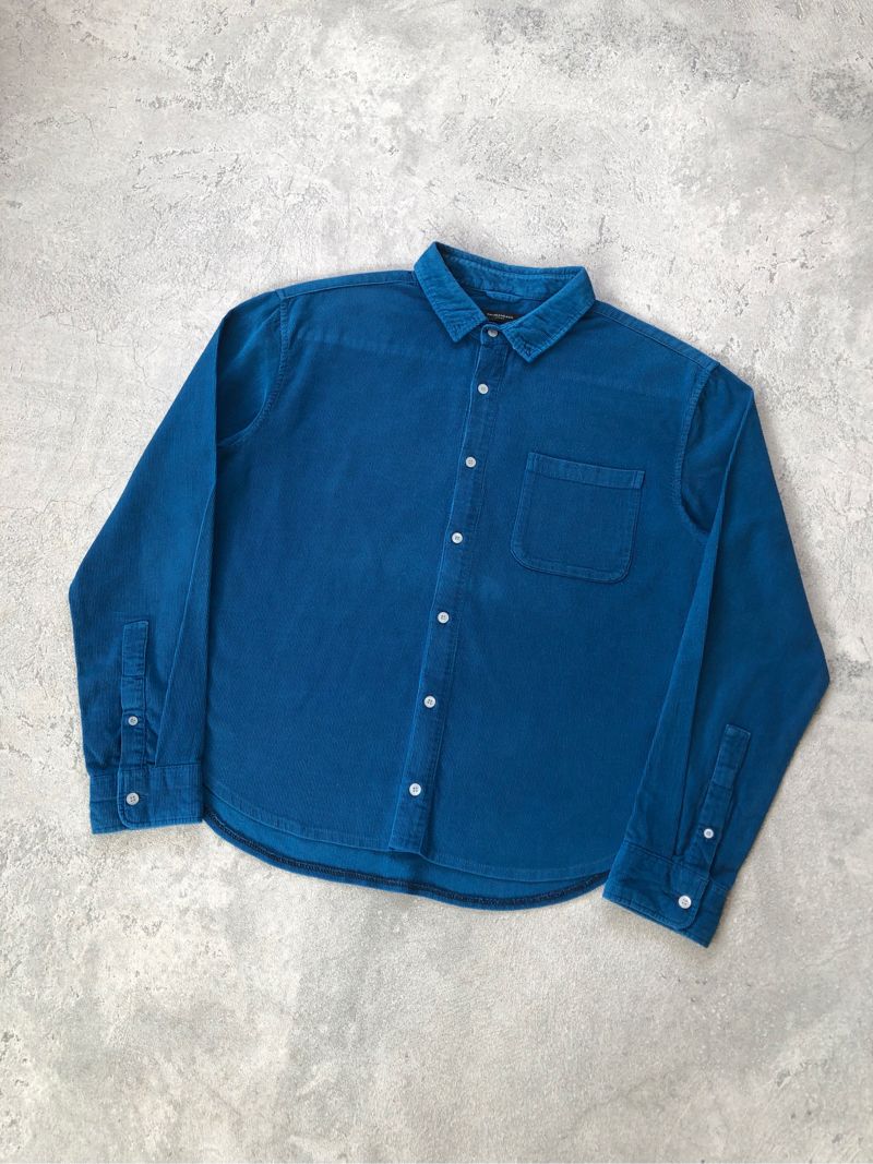 Nordhenbasic Blue Corduroy Shirt, foto 2