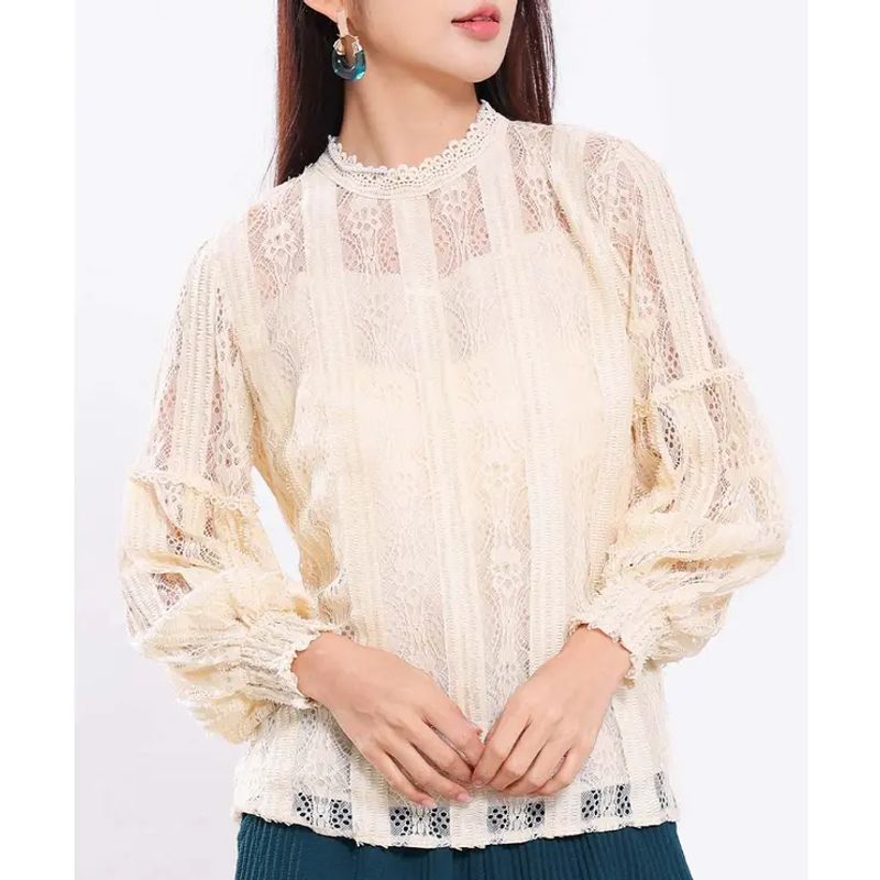 Lace Blouse Korean Ballon, foto 6