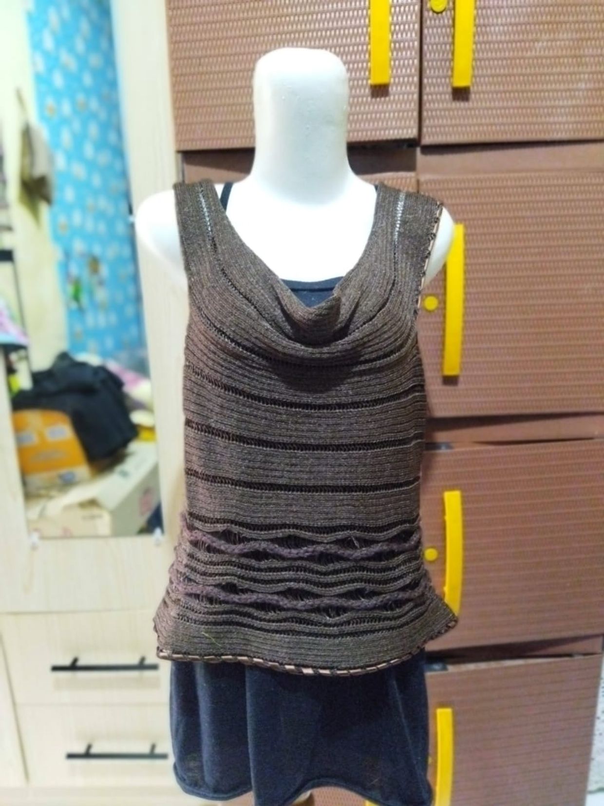 Vintage Fleece Wanita brown