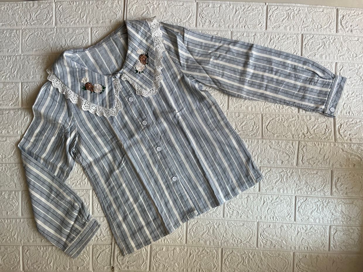 Vintage Shirt Wanita multicolor