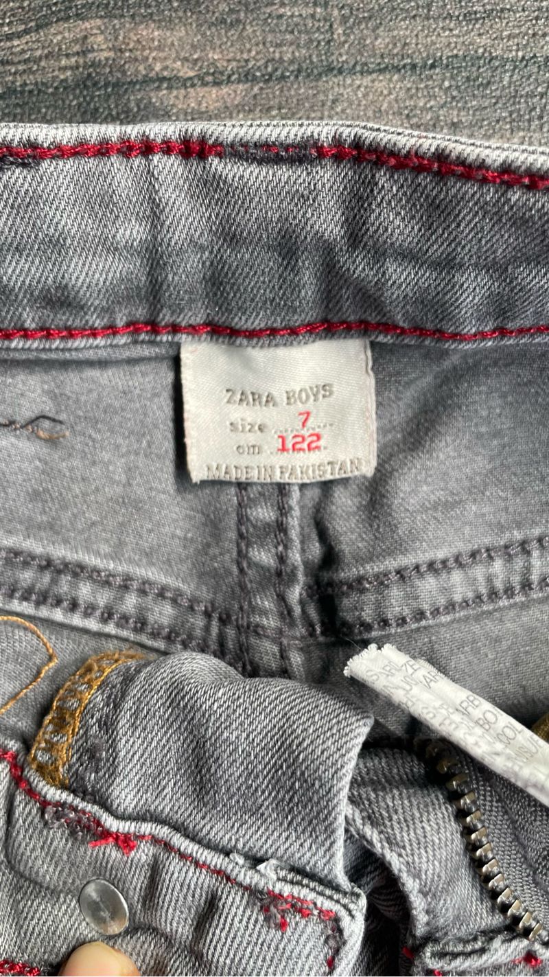 Zara boys celana jeans abu, foto 2