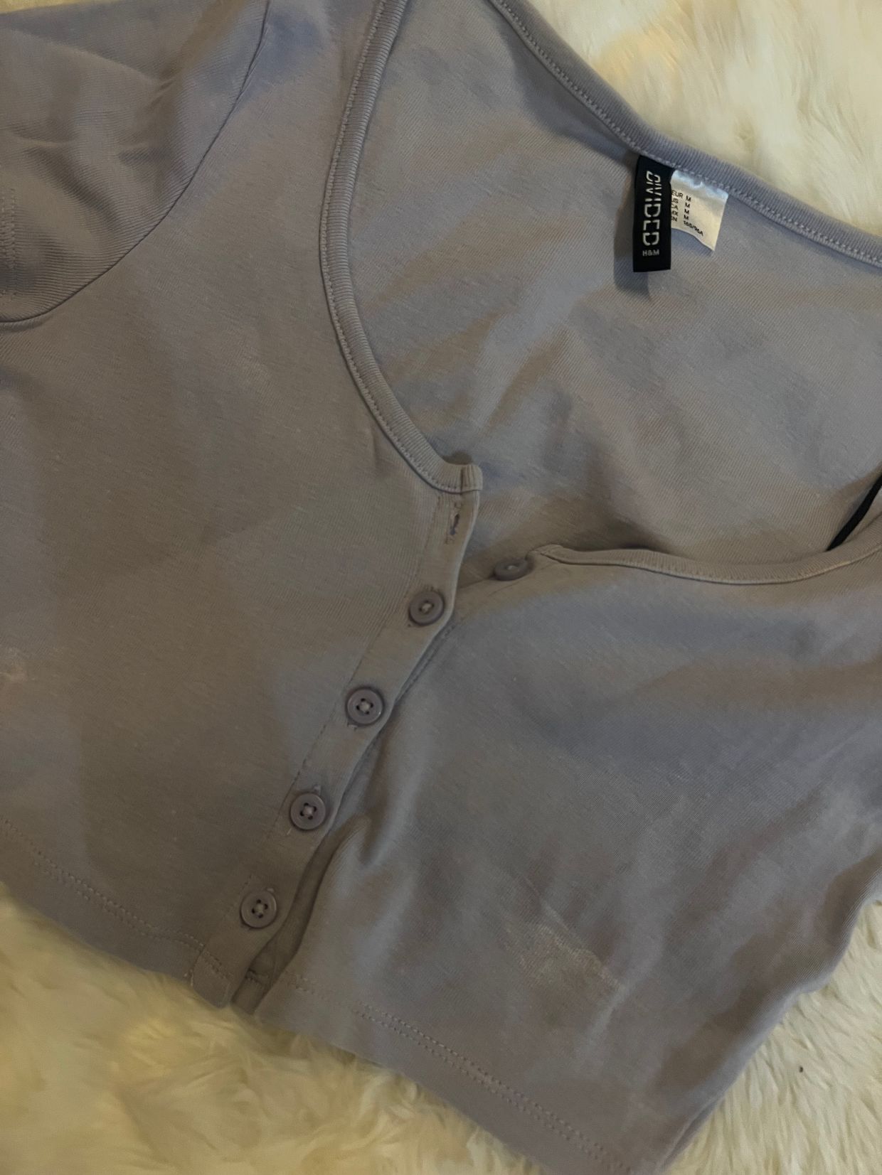 H&M Casual Crop top Wanita purple