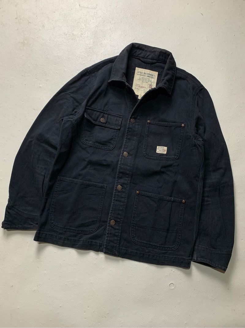 Spao Regiment Black Denim Chore Jacket, foto 2