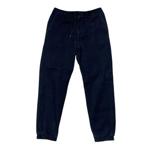 GU black denim jogger longpant