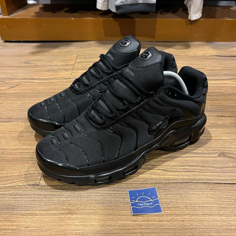 Nike Air Max TN Plus Triple Black size 45 insole 29cm Preloved