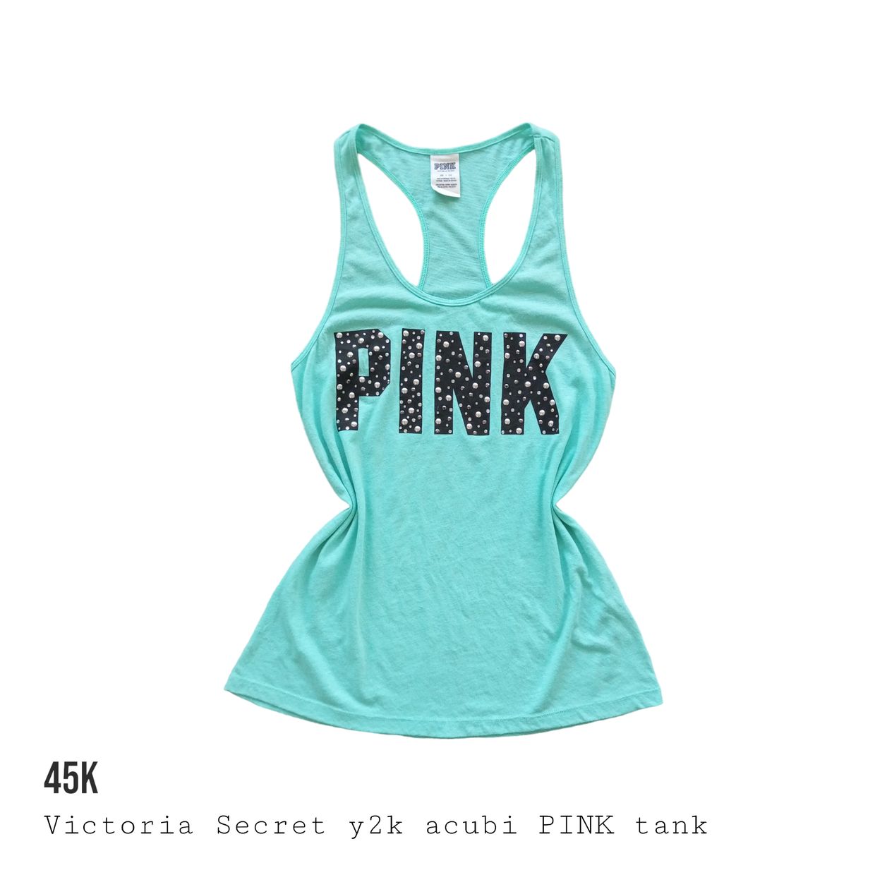 Victoria’s Secret Grunge Goth Cami top Wanita green black