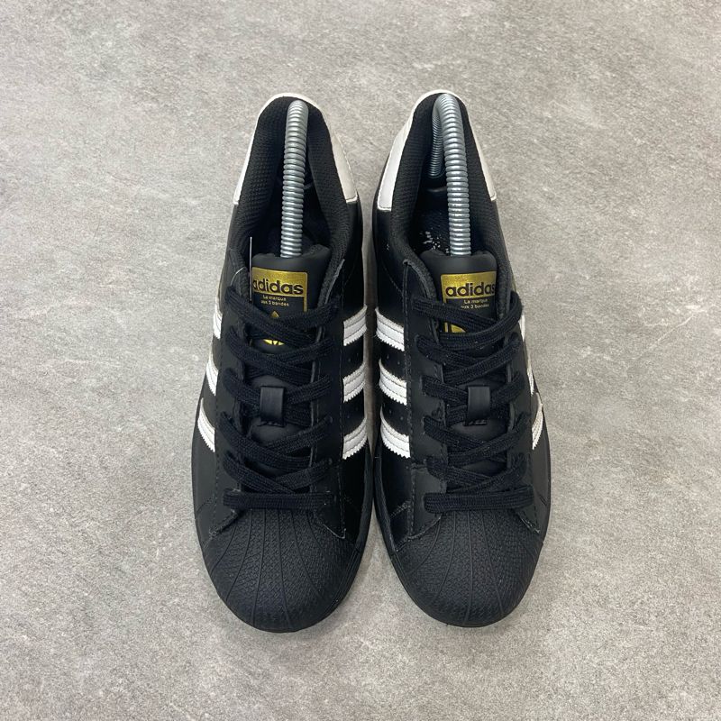 Adidas Superstar Black White Leather, foto 4