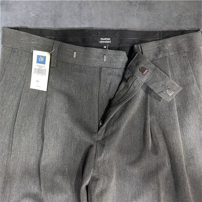 work pants musinsa standard abu-abu, foto 3