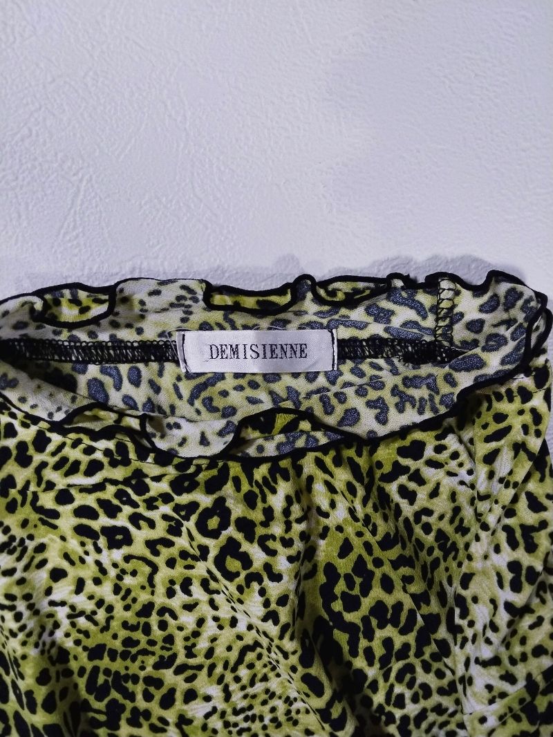 Demissiene leopard skin pattern blouses, foto 5