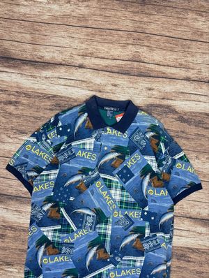 nautica full print polo shirt #JLPS83