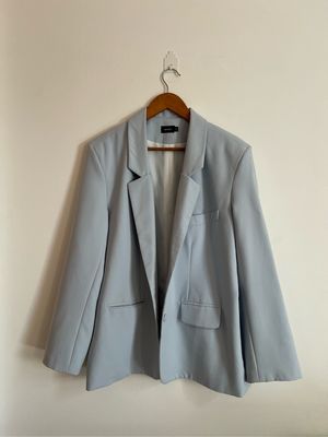 BLZR(.)ID oversized blazer baby blue