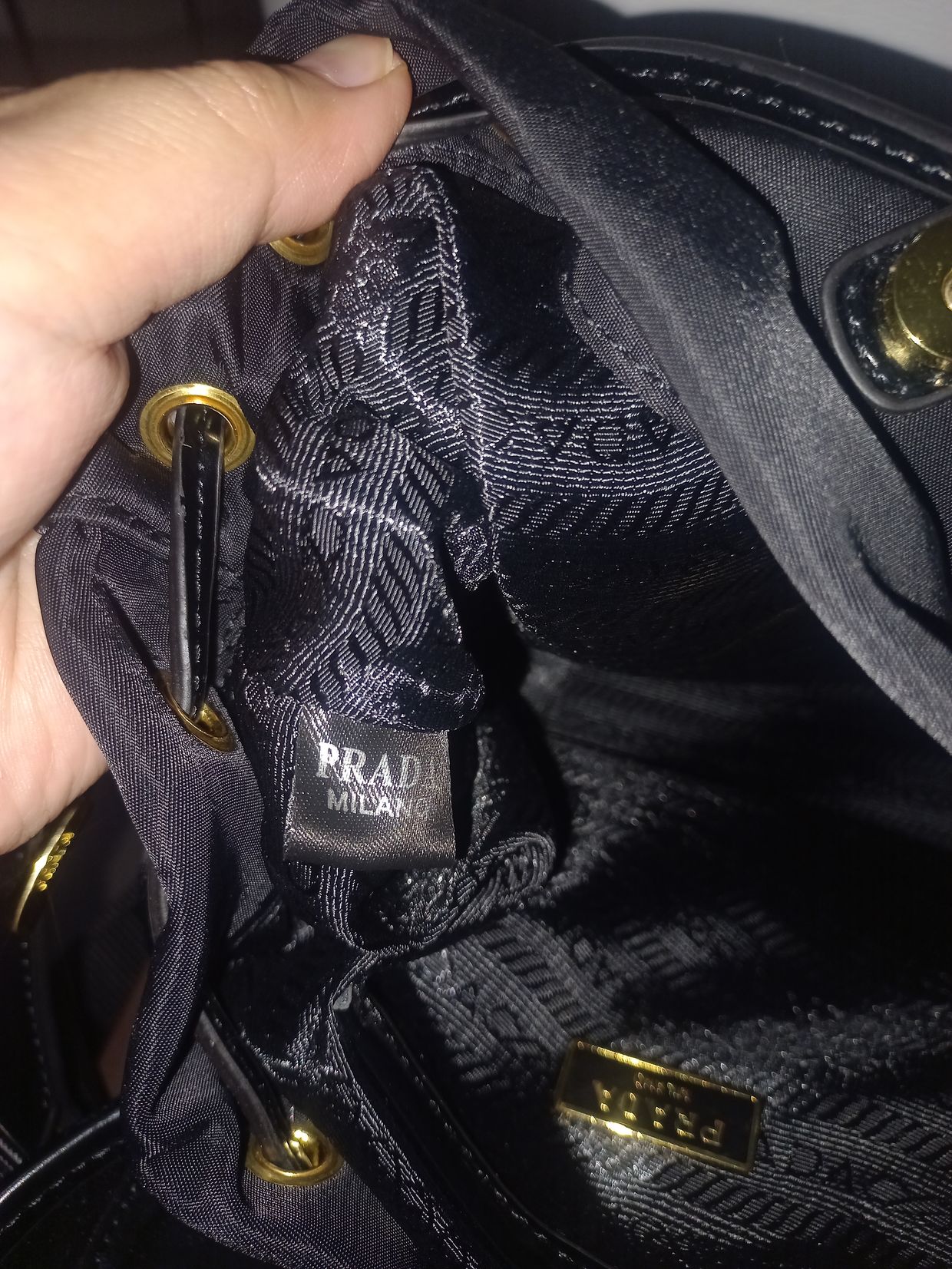 Prada Luxury Minimalist Backpack Wanita black, foto 5