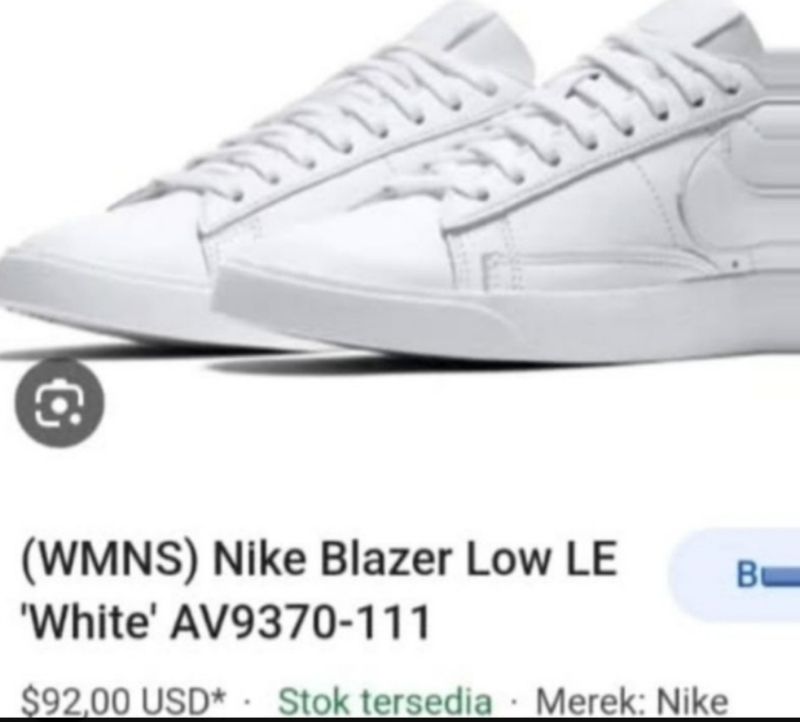 Nike Blazer Low Triple White Leather Size 39, foto 5