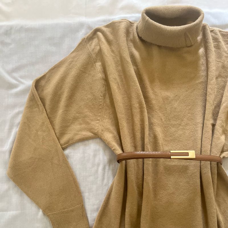 KnitWear beige Turtleneck, foto 5