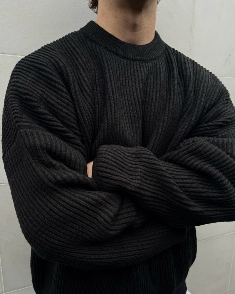 Black Fisherman Knitted Sweater, foto 2
