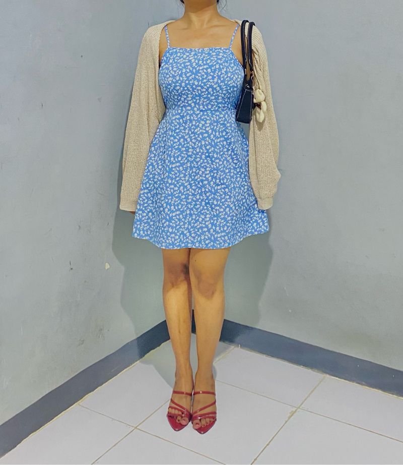 Mini Backless Dress blue, foto 2
