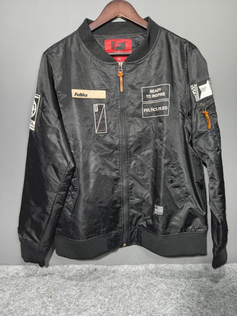 Jaket Bomber FelTics Hitam New Standard Future Limited Preloved