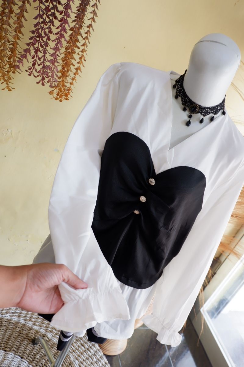 Blouse 2 tone, foto 4