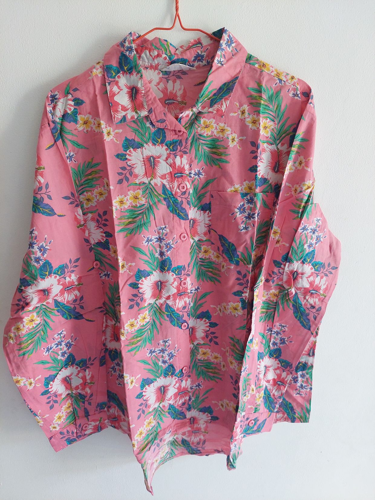 Casual Blouse Wanita pink