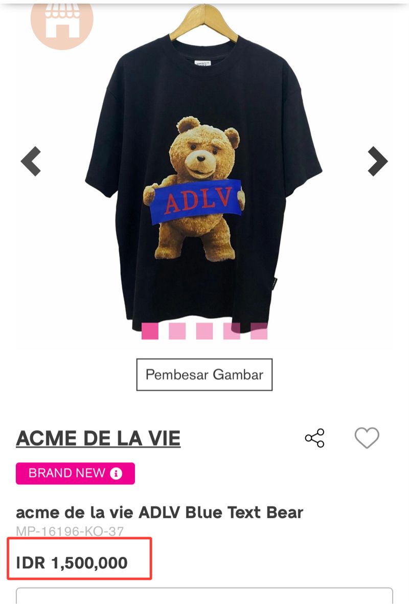 Acme De La vie Thext Blue Tshirt, foto 2