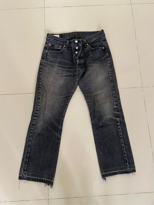 Levi’s 501 black (Washed) - Slim Straight Jeans