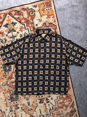 Boxy Shirt plaid short sleeve By GINO MANNET