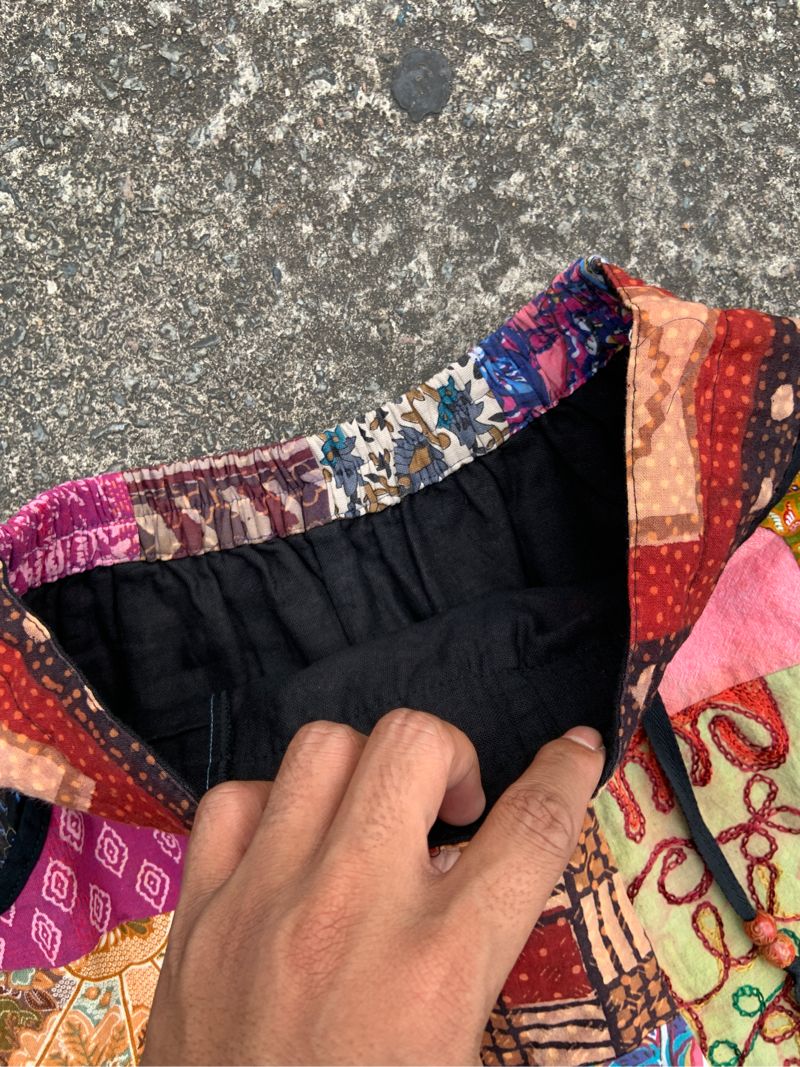 Vintage Sherpa Patchwork Mini Skirt, foto 4